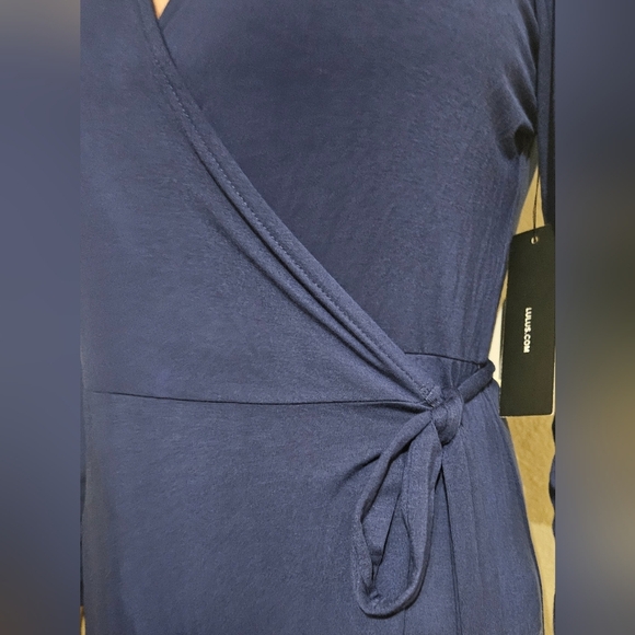 Lulu's Deep Blue Long Sleeve Dress - Picture 6 of 11